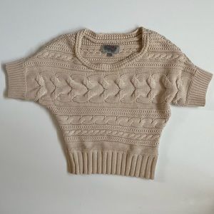 UO Knit Cord Shortsleeve Sweater